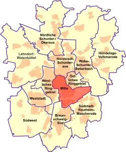 Braunschweig Stadtbezirk 130 Mitte (2021)