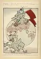 Darstellung der Budjonowka auf einem Plakat des Verbands der kämpfenden Gottlosen im Jahre 1930