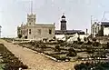 Leuchtturm und Bezirksamt (um 1910)