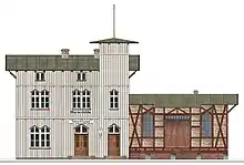 Bahnstation Marienfelde 1889