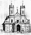 Katholische Kirche und das Karmeliterkloster (1860)
