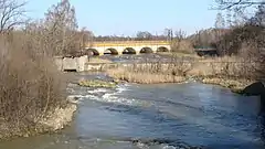 Eisenbahnbrücke über die Biała Przemsza, ehemals österreichisch-russischer Grenzfluss