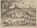 Große Fische fressen kleine Fische