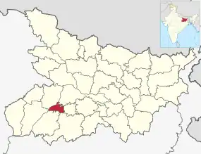 Positionskarte des Distrikts Arwal