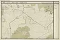 Kabá (Mitte unten) um 1782 (Aufnahmeblatt der Josephinischen Landesaufnahme)