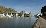 Nähe Střekov, Masarykovo Zdymadlo (Schleuse)