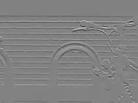 Normalisierter y-Gradient des Sobel-Operators