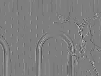 Normalisierter x-Gradient des Sobel-Operators