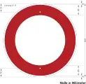 Bild 201Verkehrsverbot für alle Fahrzeuge (Bildtafel von 1979 bis 1990)