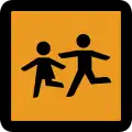 Offizielles Schulbusschild aus der Deutschen Demokratischen Republik 1978 bis 1990