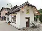 Seit einiger Zeit erneut Ausstellungs- und Verkaufsraum der Holzschnitte von Fritz Richter in Berchtesgaden (2021).