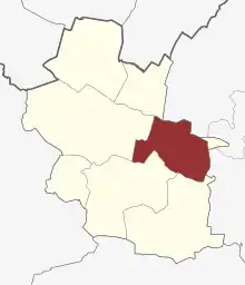 Lage des Grene Sogn in der Billund Kommune