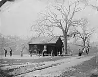 Billy the Kid mit Teilen seiner Bande, Spätsommer 1878