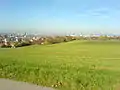Aussicht auf die Gemeinde Binningen, im Hintergrund Basel