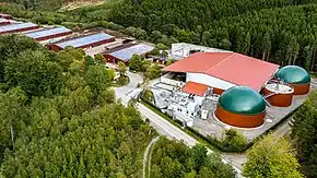 Biogasanlage zur energetischen Verwertung von kommunalem Bioabfall in Sundern.