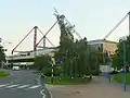 Die Dachkonstruktion wird von acht große Trägern gehalten (2008)