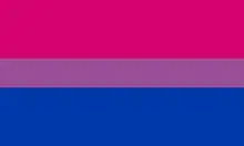 Magenta, lavender, and blue stripes