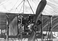 Anzani-Fächermotor in Blériots Flugzeug (1909)
