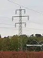 Originalmasten der Leitung nach Kelsterbach: Tragmast …