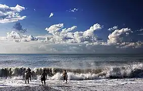 Kieselstrand am Schwarzen Meer bei Batumi