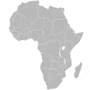 Karte des südlichen Afrika