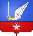 Variante 2: Klauenflügel, schwertschwingend (de Moncey, Familienwappen)