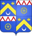 Allianzwappen der Familie Mareschal de Longeville de la Rodde