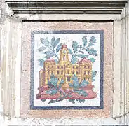 Im Hof des Musée des Beaux-Arts (Lyon), Mosaik des Rathauses