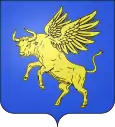 steigender Flügelstier (französisch boeuf ailé, taureau furieux, Charleval)