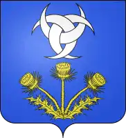 Verschlungene Mondsicheln im Stadt-/Gemeindewappen