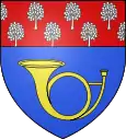 links liegendes goldenes Posthorn