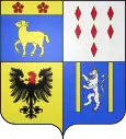 Roter Hals und Kopf zum schwarzen Adler im Feld 3