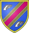 Schrägbalken in Magenta für Magenta an der Marne