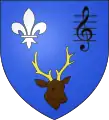 Notenschlüssel im Wappen von Romont (Vosges)