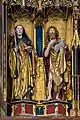Johannes der Täufer (rechts) und heiliger Benedikt