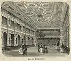 Der große Ballsaal (Blauer Saal), um 1870