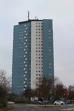 Schweinfurt,Blaues Hochhaus