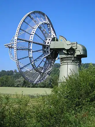 Parabolantenne des Bleien-Observatoriums für Radioastronomie