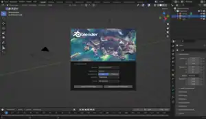 Bildschirmfoto von Blender 3.3.0
