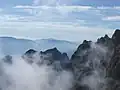 Blick nach Südwesten kurz vor Beginn des Màrmol-Klettersteigs