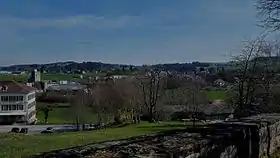 Blick auf Châtillens von der Kirche Saint-Maurice-et-Pancrace