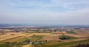 Blick von Ruine Schaunberg ostwärts über Donautal und Mühlviertler Randlagen