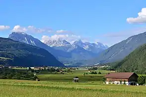Blick von Imst ins Gurgltal