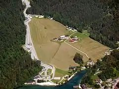 Blick vom Jenner auf die Kunsteisbahn Königssee