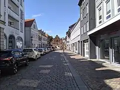 Blick vom Standort der ehemaligen Norderpforte in Richtung Nordertor