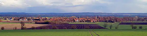 Panoramablick von Hohenhameln auf Soßmar