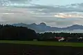 Blick von Kolbermoor Süd auf den Wendelstein