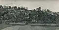 Historischer Blick zum westlichen Burgberg mit Wasserturm, 1913
