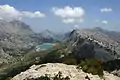 Blick vom Puig de l’Ofre zum Puig Major und Cuber-Stausee
