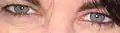 Mit Kajal geschminkte Augen